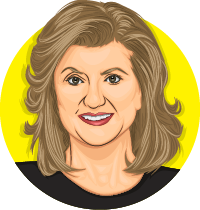 caricatura de arianna huffington