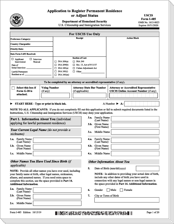 Online software access for you to complete your US immigration application