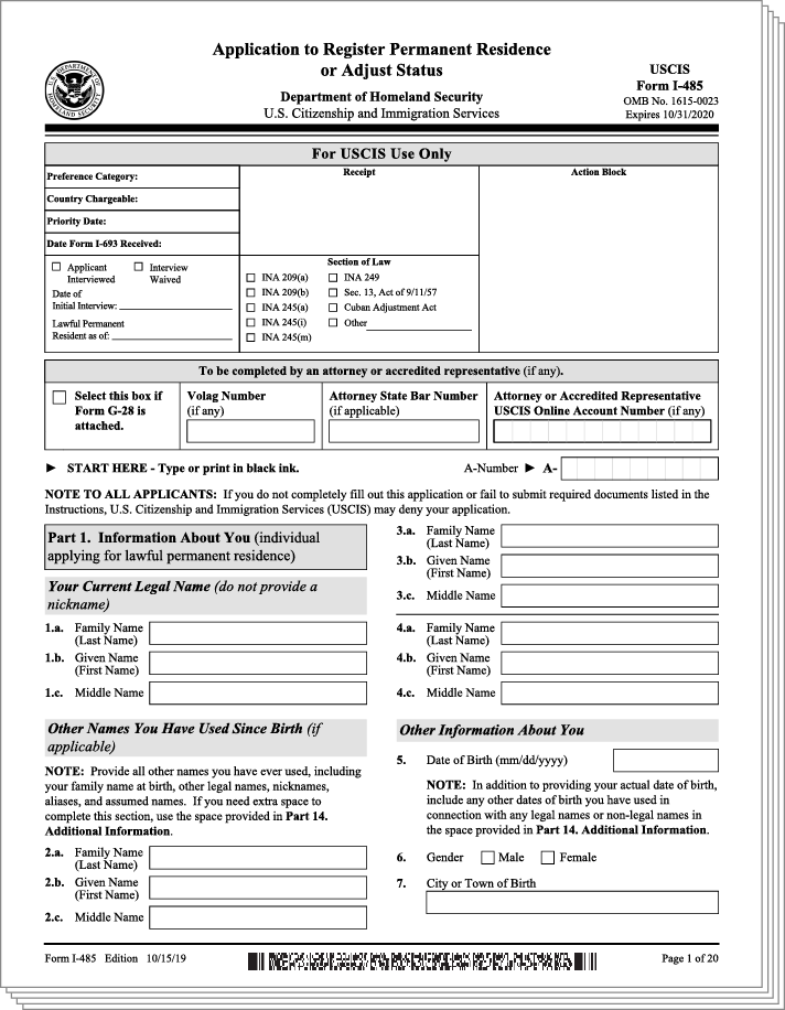 what is i 485 form for immigration