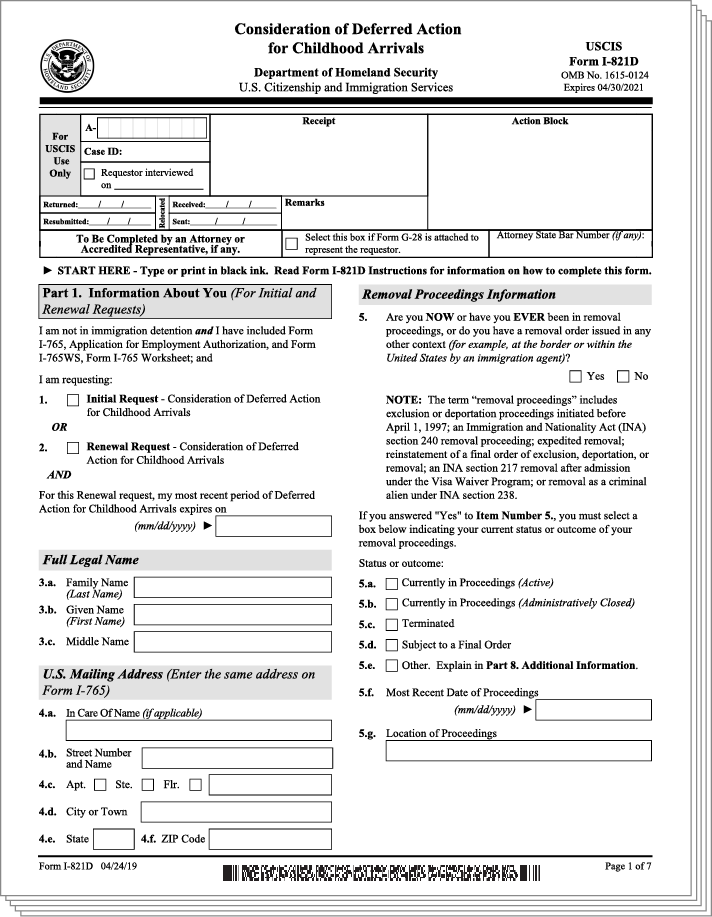 Online software access for you to complete your US immigration application